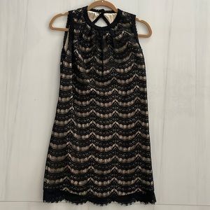 Milly black lace dress size 4